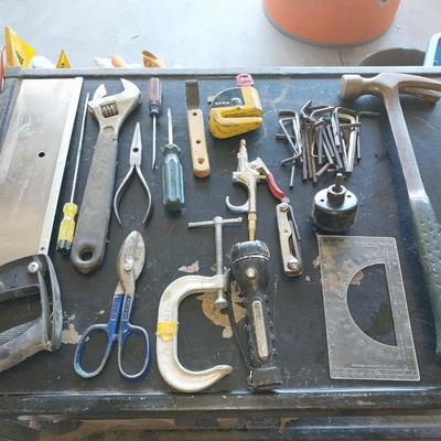 HAND SAW-HAMMER-HEX KEYS-LOCK & KEY AND MANY OTHER GREAT TOOLS