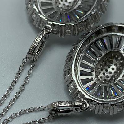 Baguette Cut Gemstone Jewelry with 925 (B3-HS)