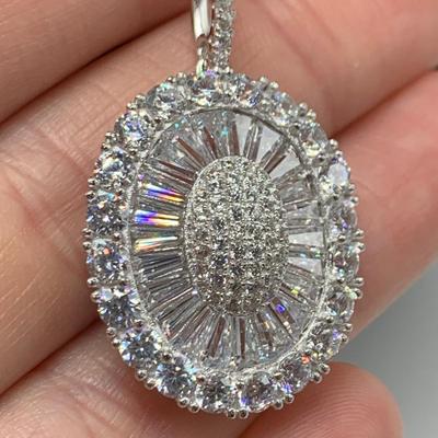 Baguette Cut Gemstone Jewelry with 925 (B3-HS)