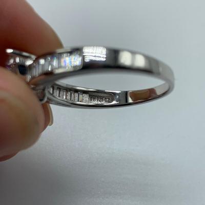 Baguette Cut Gemstone Jewelry with 925 (B3-HS)