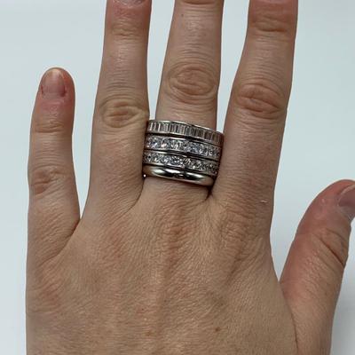 Baguette Cut Gemstone Jewelry with 925 (B3-HS)