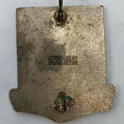 Army Medical Regiment -Da Dextram Misero WWII Sterling by Blackinton -Norway pendant - Lapel pin Veterans of war