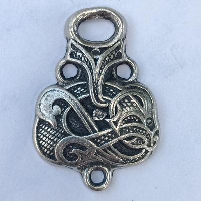 Army Medical Regiment -Da Dextram Misero WWII Sterling by Blackinton -Norway pendant - Lapel pin Veterans of war