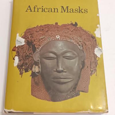 AFRICAN MASKS, 69 Plates in Full Color, by Franco Monti, Hardcover 1969