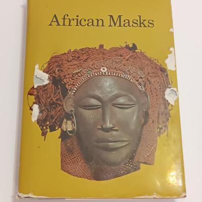 AFRICAN MASKS, 69 Plates in Full Color, by Franco Monti, Hardcover 1969