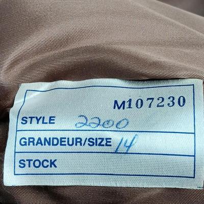 Vintage DASCO Full length fur coat Style 2200 Size 14