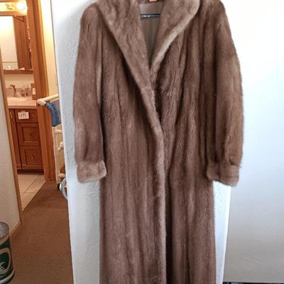 Vintage DASCO Full length fur coat Style 2200 Size 14
