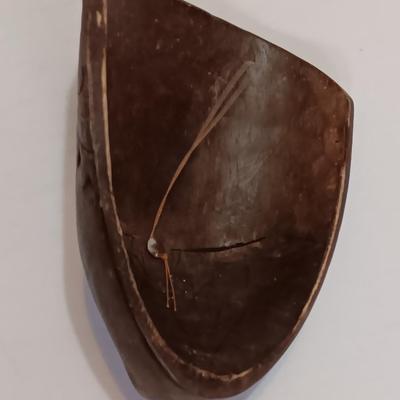 Authentic African Hand Carved Wood Face Mask, Wall Hanging Home Decor