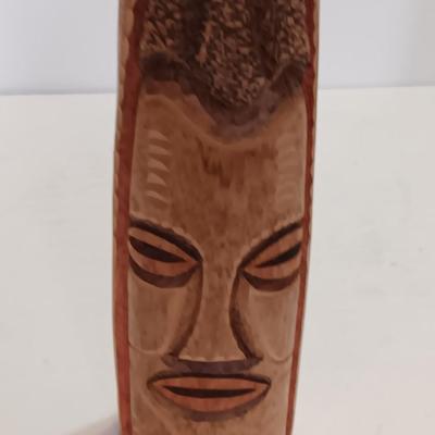 African wood carving and small Panda carved pencil sharpener