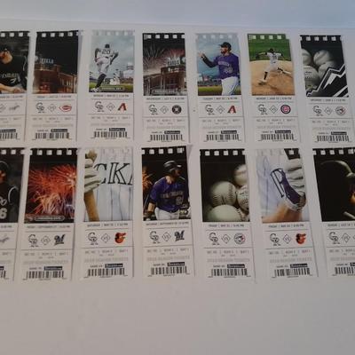Colorado Rockies Tickets 2019 Season Tickets with player Photo's Section 105 Row 3 Seat 1