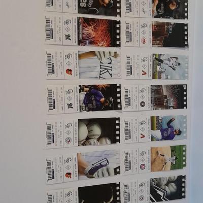 Colorado Rockies Tickets 2019 Season Tickets with player Photo's Section 105 Row 3 Seat 1