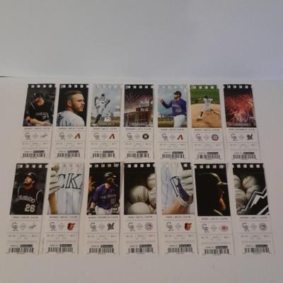 Colorado Rockies Tickets 2019 Season Tickets with player Photo's Section 105 Row 3 Seat 2