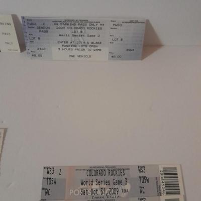 Colorado Rockies Tickets World series TBD - Tie Breakers - game 1-4 2009 Season tickets