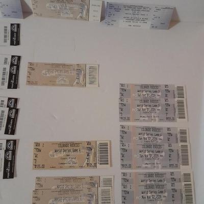 Colorado Rockies Tickets World series TBD - Tie Breakers - game 1-4 2009 Season tickets