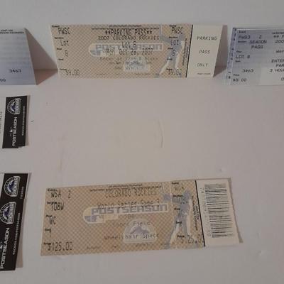 Colorado Rockies Tickets World series TBD - Tie Breakers - game 1-4 2009 Season tickets