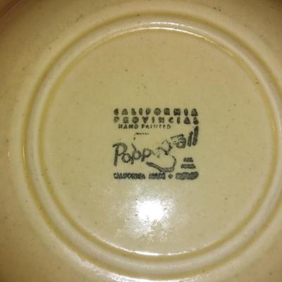 Poppy trail rooster dishes