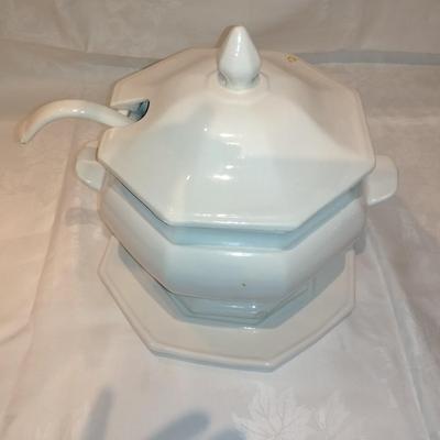 Soup Tureen with ladle