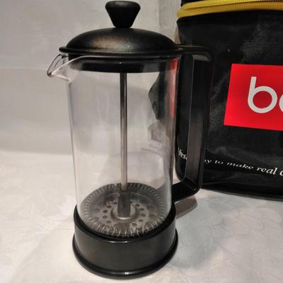 Bodum electric coffee maker and French coffee press