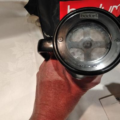 Bodum electric coffee maker and French coffee press