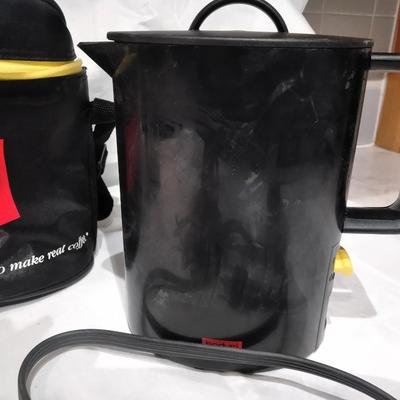 Bodum electric coffee maker and French coffee press