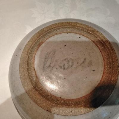 Kitchen pottery pieces some signed