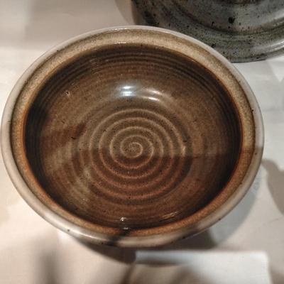Kitchen pottery pieces some signed