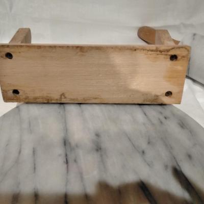 Marble rolling pin and round Marble lazy Susan