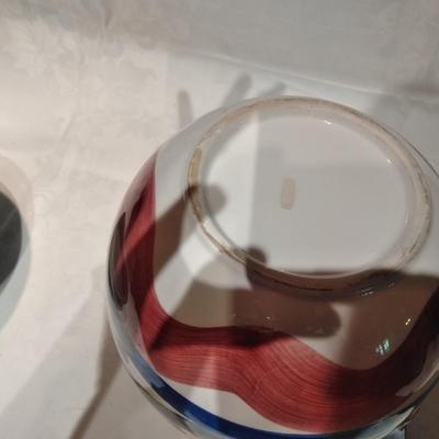 Ceramic water pitcher with clay dish