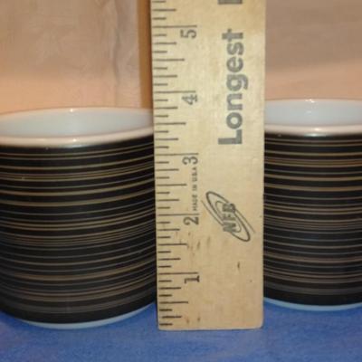 Stoneware mugs and bowls