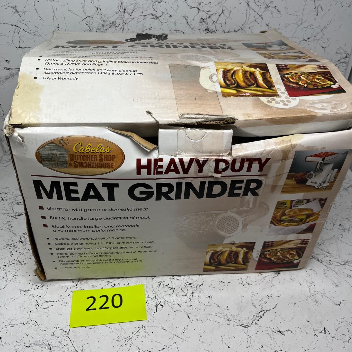 Cabela’s meat grinder