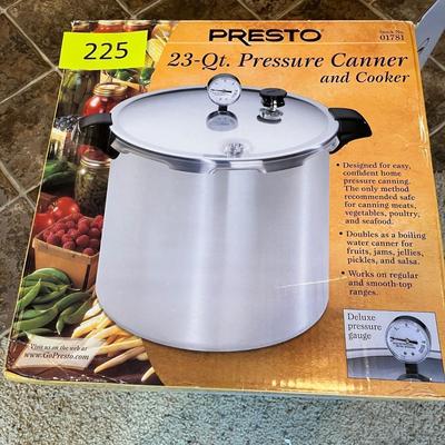 Presto 23 Qt Pressure Canner with stacking trays