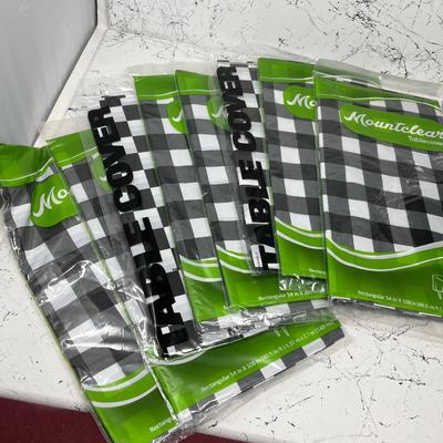 Tupperware, plastic tablecloths + more