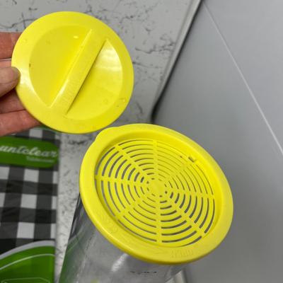 Tupperware, plastic tablecloths + more