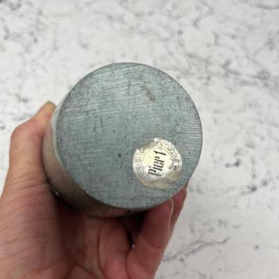 Green marble vase