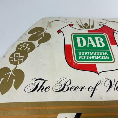 -102- COLLECTIBLE | 1950â€™s Cardboard Beer Dab Sign