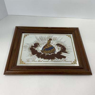 -103- COLLECTIBLE | Schlitz Framed Beer Mirror