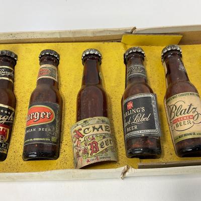 -104- COLLECTIBLE | 1930â€™s Beer Miniatures Set In Original Box