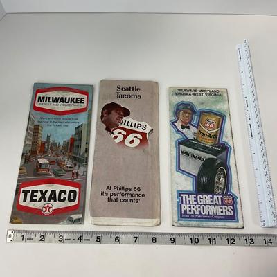 -108- COLLECTIBLE | Vintage Gas Station Road Maps