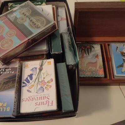 Assortment of Vintage Playing Cards Full and Double Decks