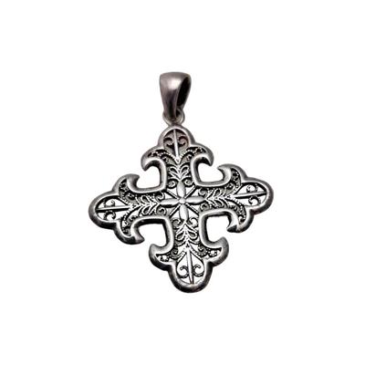 Lot #42  Maltese Style Cross in Sterling Silver