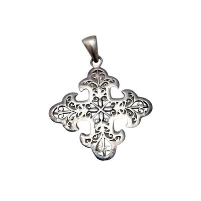 Lot #42  Maltese Style Cross in Sterling Silver