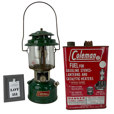 -111- OUTDOOR | 1960â€™s Coleman Lantern & Fuel can