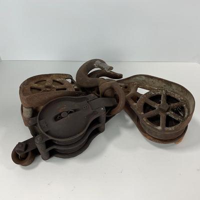 -118- TOOLS | Metal Pulleys With Hooks