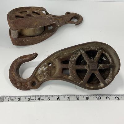 -118- TOOLS | Metal Pulleys With Hooks
