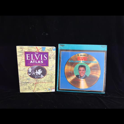 ELVIS 3 GOLDEN RECORDS & ELVIS ATLAS