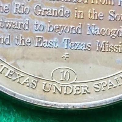 El Camino Real, Old San Antonio Road 1691, Franklin Mint, Coin, Medal, Exonumia, Medallion, Numismatic, Token, Texas Texana, Spain, Spanish