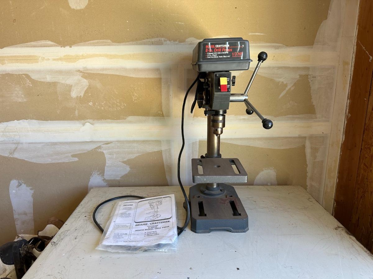 CRAFTSMAN 8 INCH DRILL PRESS