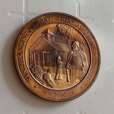 San Francisco De Los Tejas Mission Founded 1690, Franklin Mint, Coin, Medal, Exonumia, Medallion, Numismatic, Token, Texas Texana, Spain