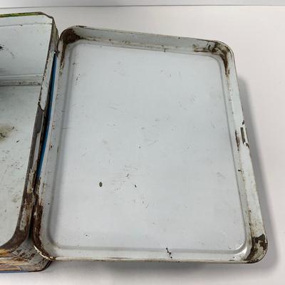 -122- COLLECTIBLE | UFO Space Metal Lunch Box