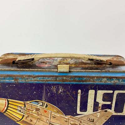 -122- COLLECTIBLE | UFO Space Metal Lunch Box